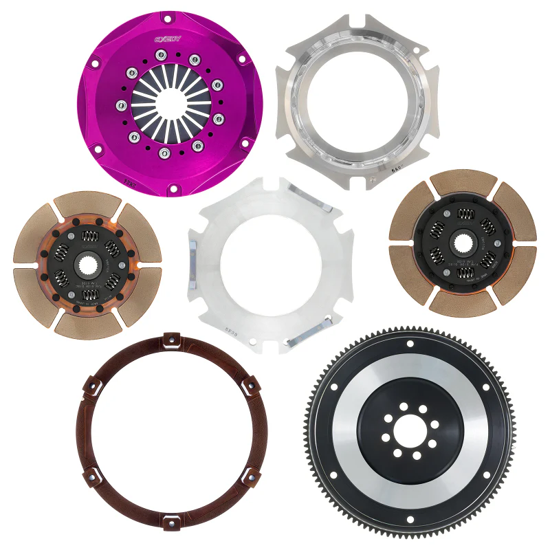 Exedy 1989-1994 Nissan 240SX Hyper Twin Cerametallic Clutch Sprung Center Disc Push Type Cover - Image 4