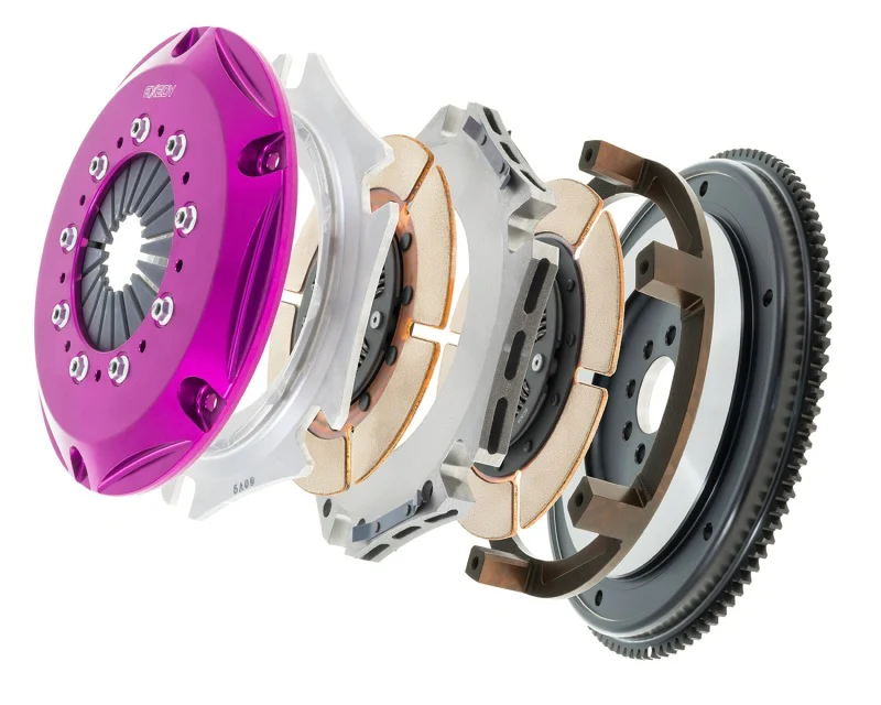 Exedy 1989-1994 Nissan 240SX Hyper Twin Cerametallic Clutch Sprung Center Disc Push Type Cover - Image 9