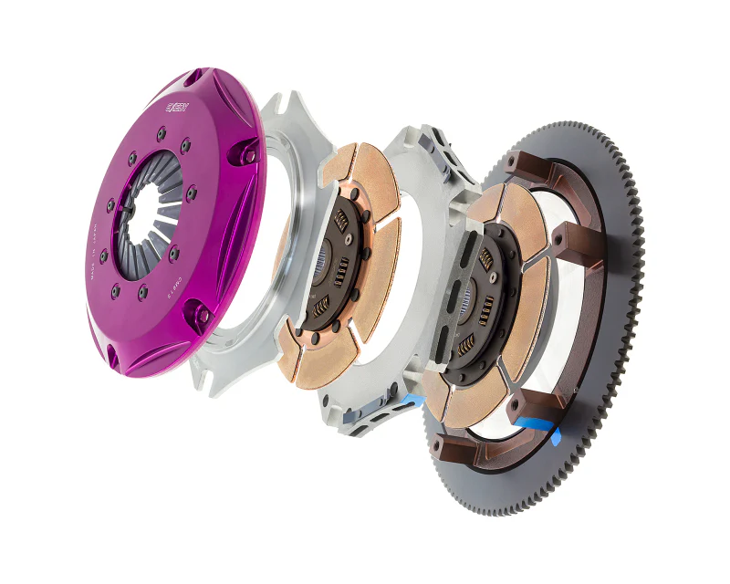 Exedy 2006-2006 Saab 9-2X Aero H4 Hyper Twin Cerametallic Clutch Sprung Center Disc Push Type Cover - Image 2