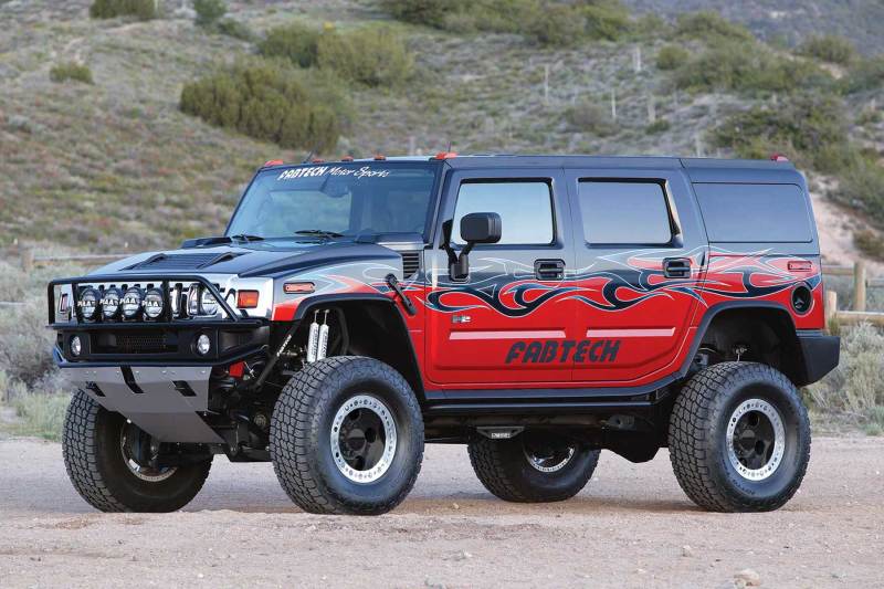 Fabtech 03-08 Hummer H2 Suv/Sut 4WD w/Rr Coil Springs 6in Perf Sys w/Perf Shks - Image 3