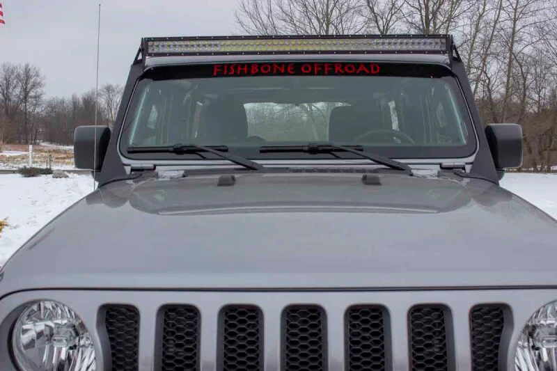 Fishbone Offroad 2018+ Jeep Wrangler JL Windshield Light Bracket - Image 5