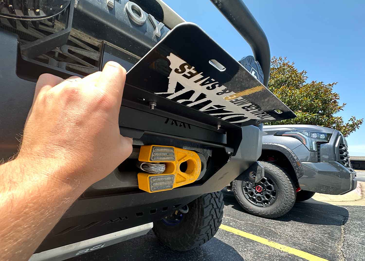 Flip Up Front License Plate Holder - Hawse Fairlead - Image 3