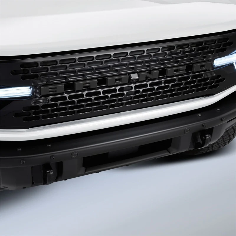 Ford Racing 2021+ Bronco Grille Lettering Overlay Kit - Black - Image 5