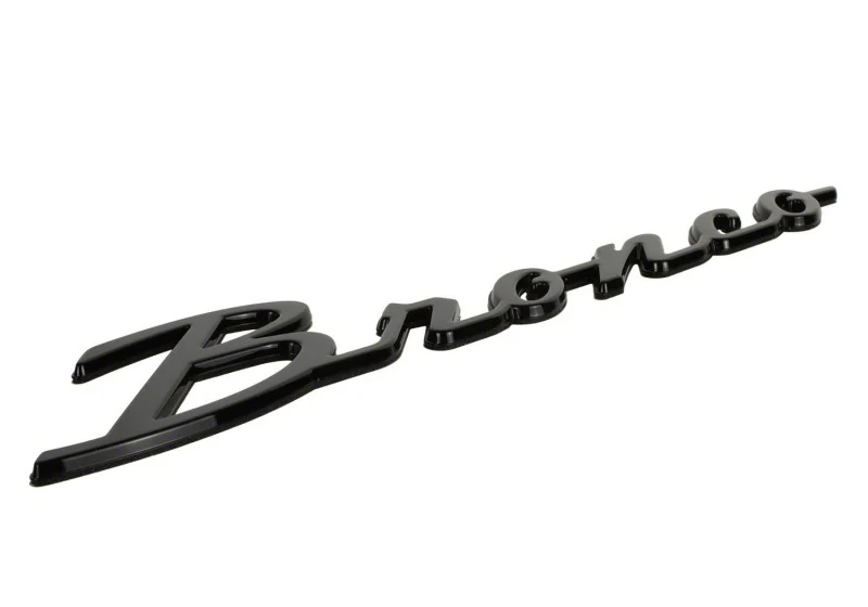 Ford Racing 21-24 Bronco Classic Script Fender Badge Kit - Gloss Black - Image 14