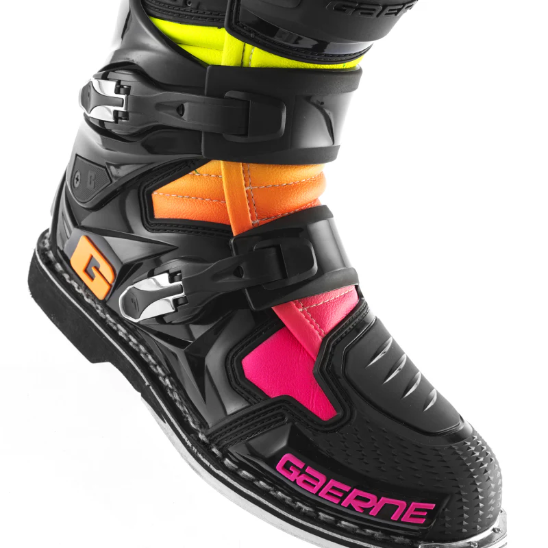 Gaerne SG12 Limited Edition Boot Black/Orange/Pink - Size 10 - Image 3