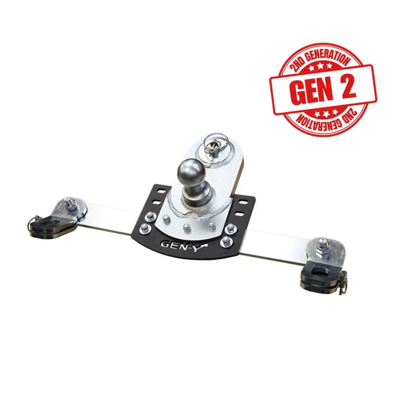 Gen-Y 20-24 GM Short/Long Bed GoosePuck II 5in Offset Ball Puck Mount 25K TW w/Safety Chain Anchors - Image 3