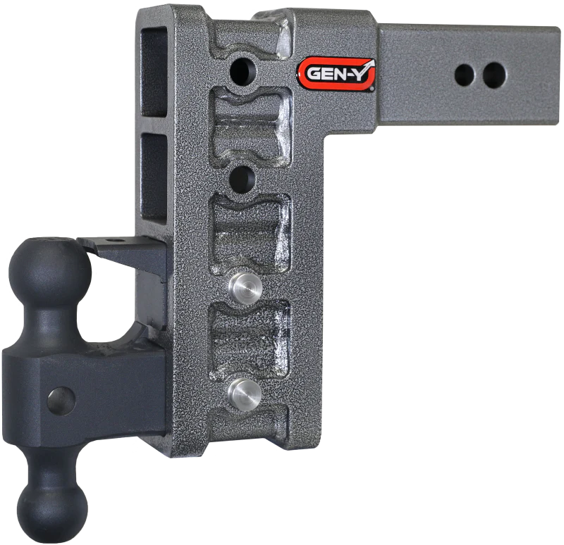 Gen-Y Mega Duty 3in Shank 9in Drop 3.5K TW 32K Hitch w/GH-0161 Dual-Ball/GH-0162 Pintle Lock