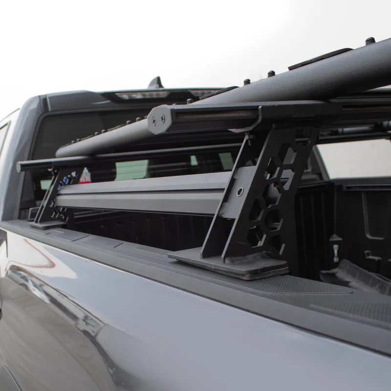 Go Rhino 15-22 Ford F-150 / 19-22 RAM 1500 / 07-21 Toyota Tundra XRS Cross Bars Kit - Tex. Blk - Image 9