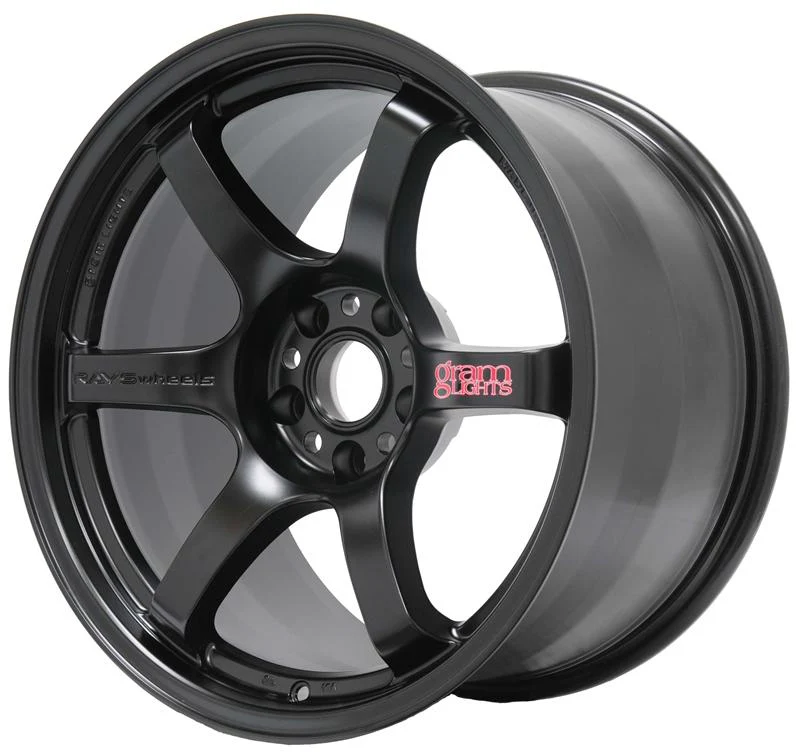 Gram Lights 57DR 17x9.0 +38 5x114.3 Semi Gloss Black Wheel - Image 2