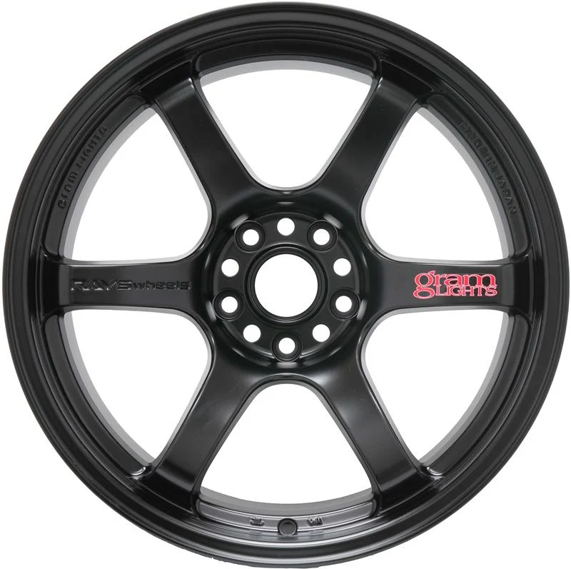 Gram Lights 57DR 17x9.0 +38 5x114.3 Semi Gloss Black Wheel - Image 3