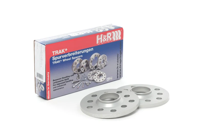 H&R Trak+ 12mm DR Wheel Spacers 5/100 Center Bore 57.1 Stud Thread 14x1.5 Bolt Type - Black - Image 4
