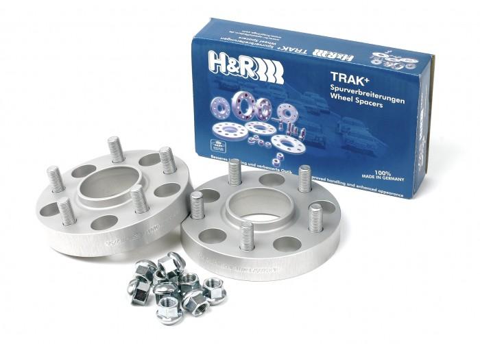 H&R Trak+ 20mm DR Spacer Bolt Pattern 5/130 CB 84mm Bolt Thread 14x1.5 - Black - Image 2