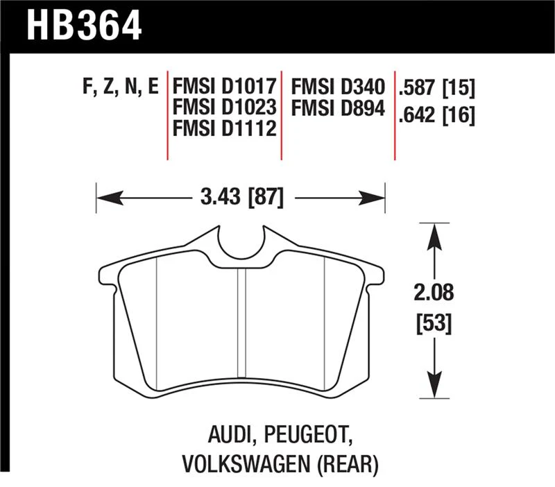 Hawk HP+ Street Brake Pads - Image 3