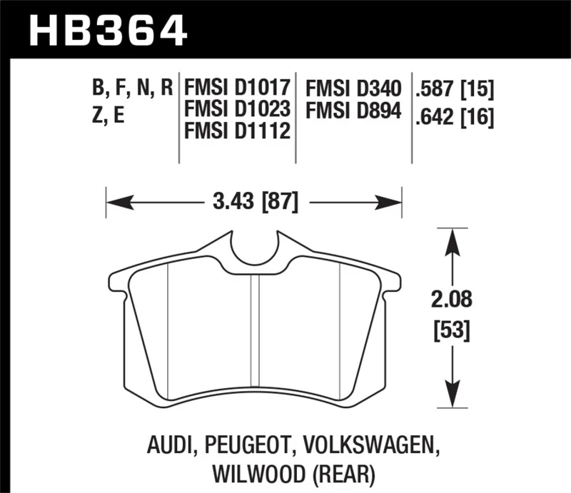 Hawk HP+ Street Brake Pads - Image 4