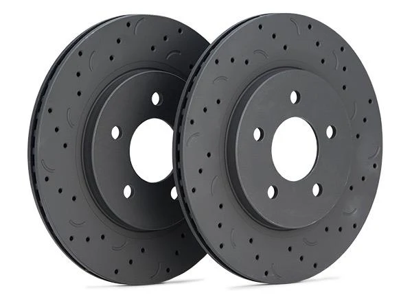 Hawk Talon 2006 Dodge Ram 1500 Extended Crew Cab Pickup Drilled and Slotted Rear Brake Rotor Set - Image 4