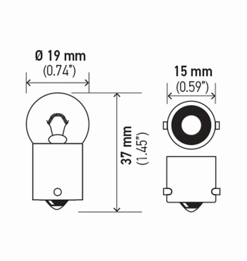 Hella Bulb 5007 12V 5W Ba15S B6 (2) - Image 4