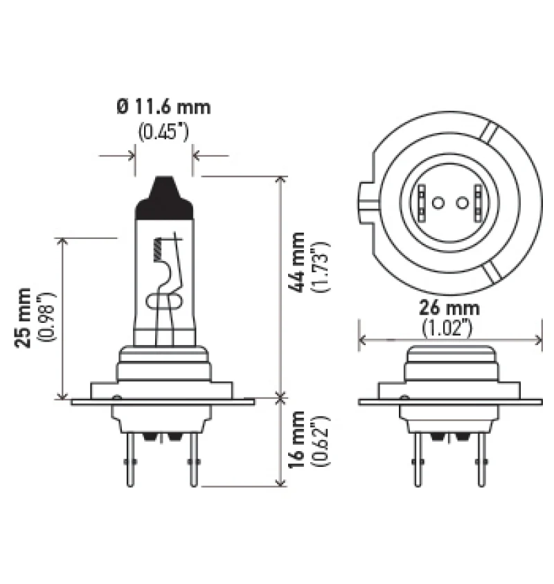 Hella Optilux H7 12V/55W XY Xenon Yellow Bulb - Image 20