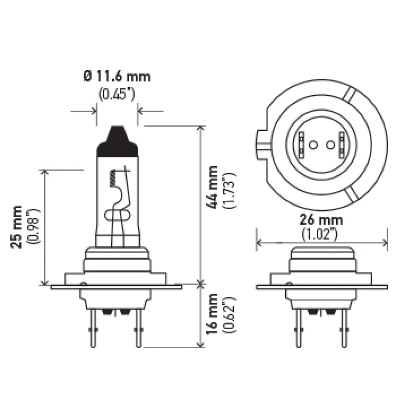Hella Optilux H7 12V/55W XY Xenon Yellow Bulb - Image 9