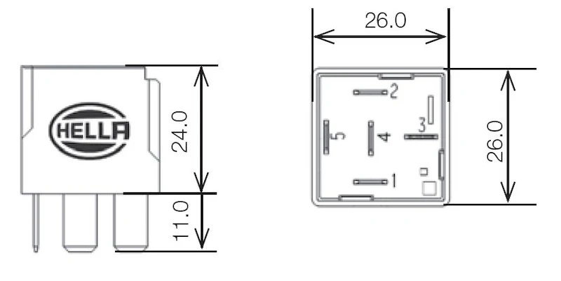 Hella Relay 12V 20/40A Spdt Res - Image 5
