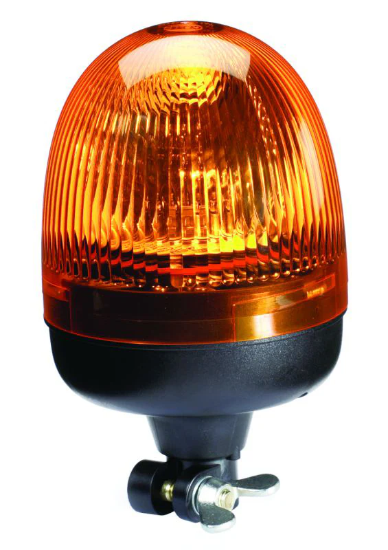 Hella Rota Compact 12V Amber Lens Beacon w/ Flexible Pole Mount - Image 2