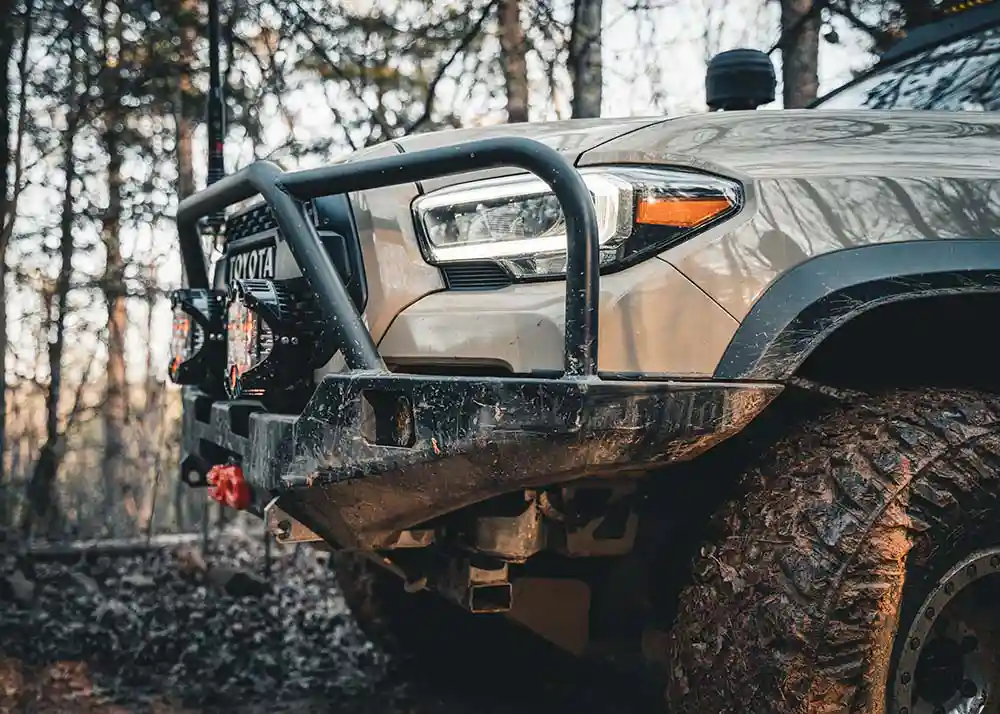 Hi-Lite Overland Toyota Tacoma Front Bumper 3rd Gen (2016-2023) [Bull Bar] - Image 11