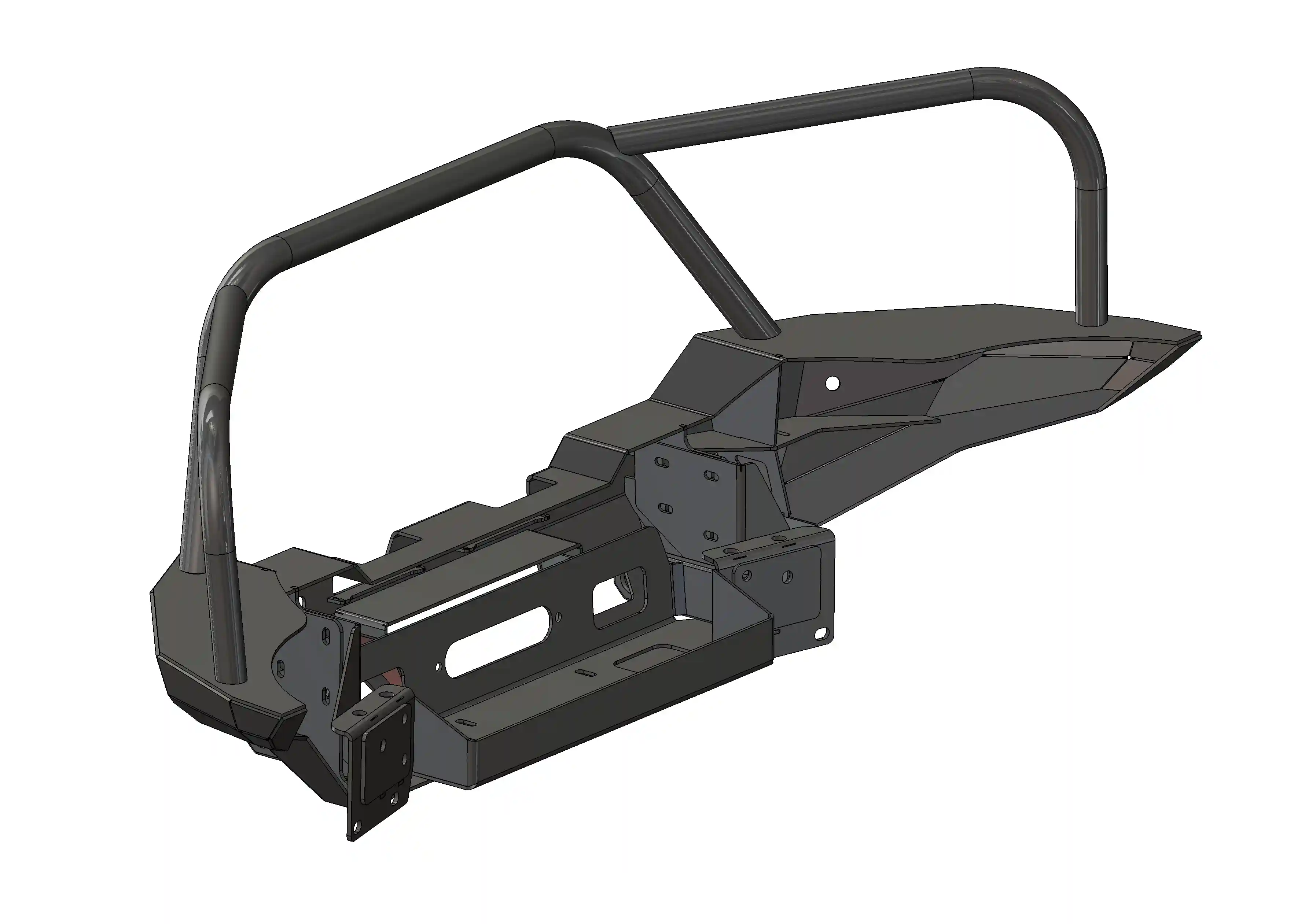 Hi-Lite Overland Toyota Tacoma Front Bumper 4th Gen (2024-2026) [Bull Bar] - Image 16