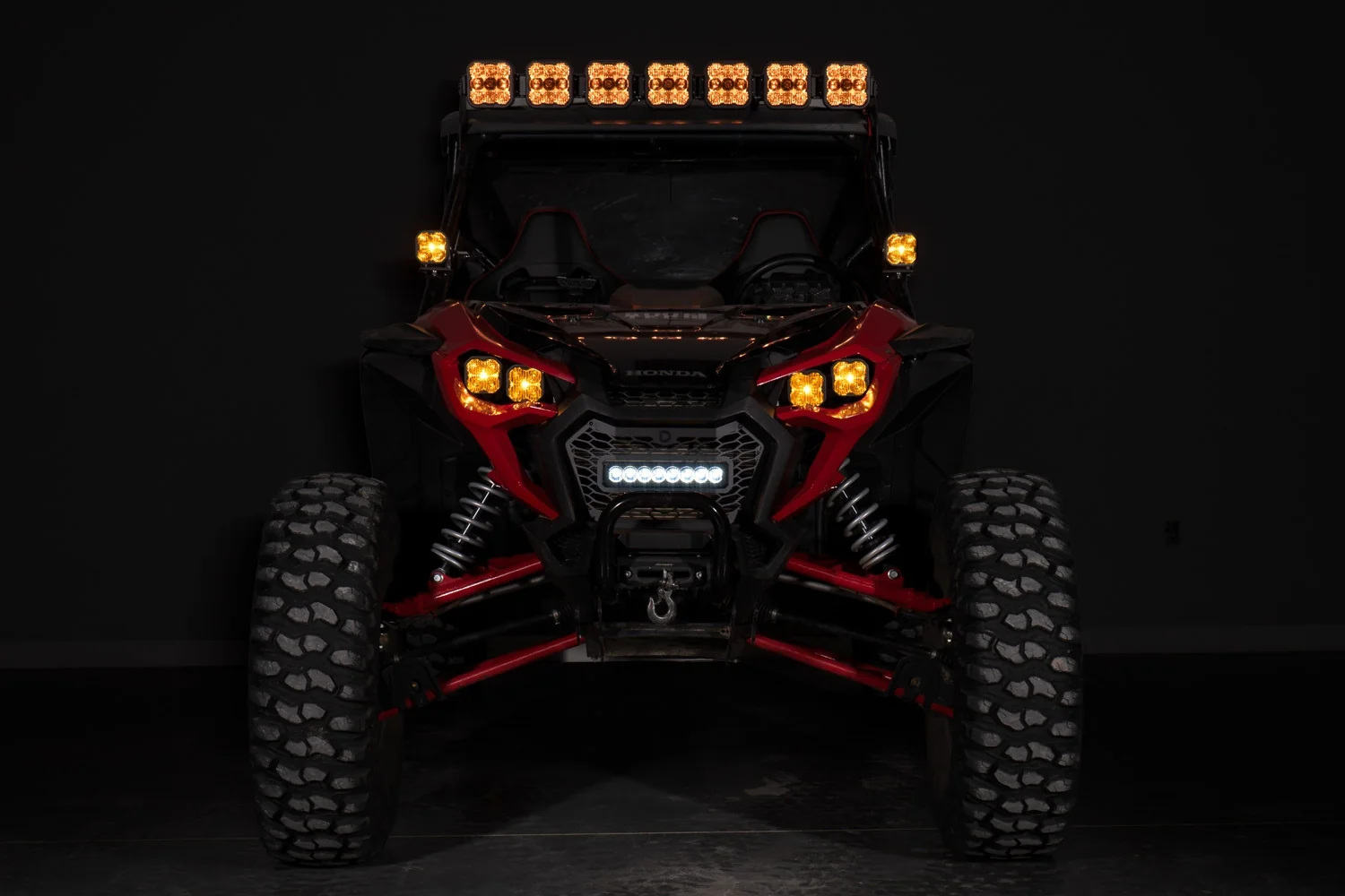 Honda Talon 2019 -2025 SS10 Grille Max White Driving - Image 3