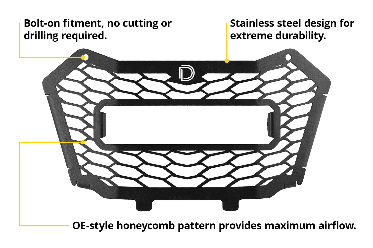 Honda Talon 2019 -2025 SS10 Grille Max Yellow Driving - Image 7