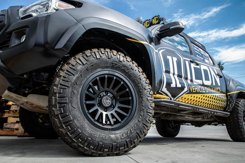 ICON Recon SLX 17x8.5 5x4.5 0mm Offset 4.75in BS 71.5mm Bore Satin Black Wheel - Image 4