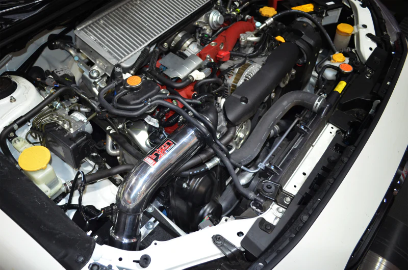 Injen 18-21 Subaru WRX STI H4-2.5L Turbo SP Aluminum Series Cold Air Intake - Wrinkle Red - Image 2