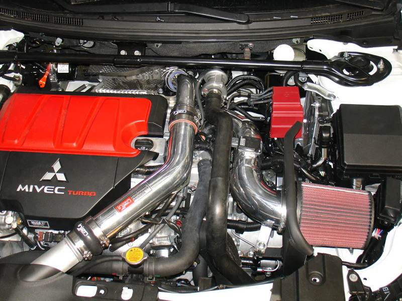 Injen 2008-14 Mitsubishi Evo X 2.0L 4Cyl Polished Short Ram Intake - Image 3