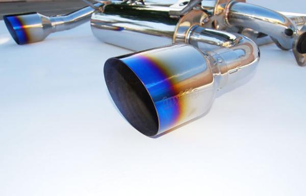 Invidia 02-08 Nissan 350z Gemini Single Layer Titanium Tip Cat-back Exhaust - Image 3
