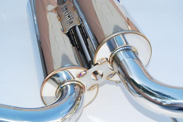 Invidia 02-08 Nissan 350z Gemini Single Layer Titanium Tip Cat-back Exhaust - Image 4