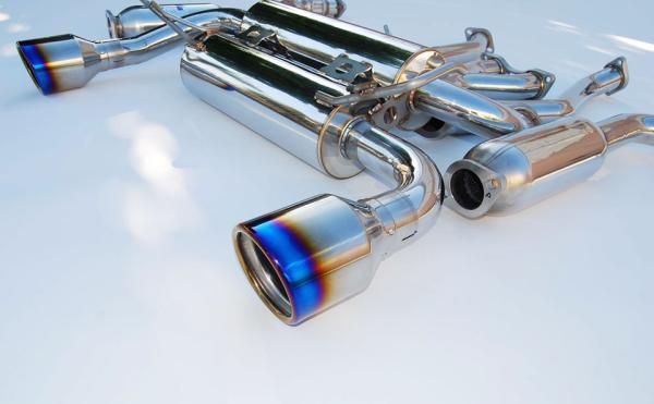 Invidia 09+ 370Z Gemini Rolled Titanium Tip Cat-back Exhaust - Image 3
