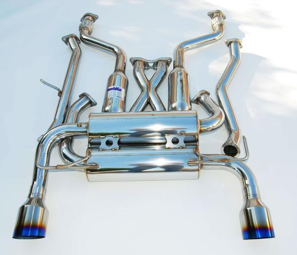 Invidia 09+ 370Z Gemini Single Layer Titanium Tip Cat-back Exhaust - Image 3