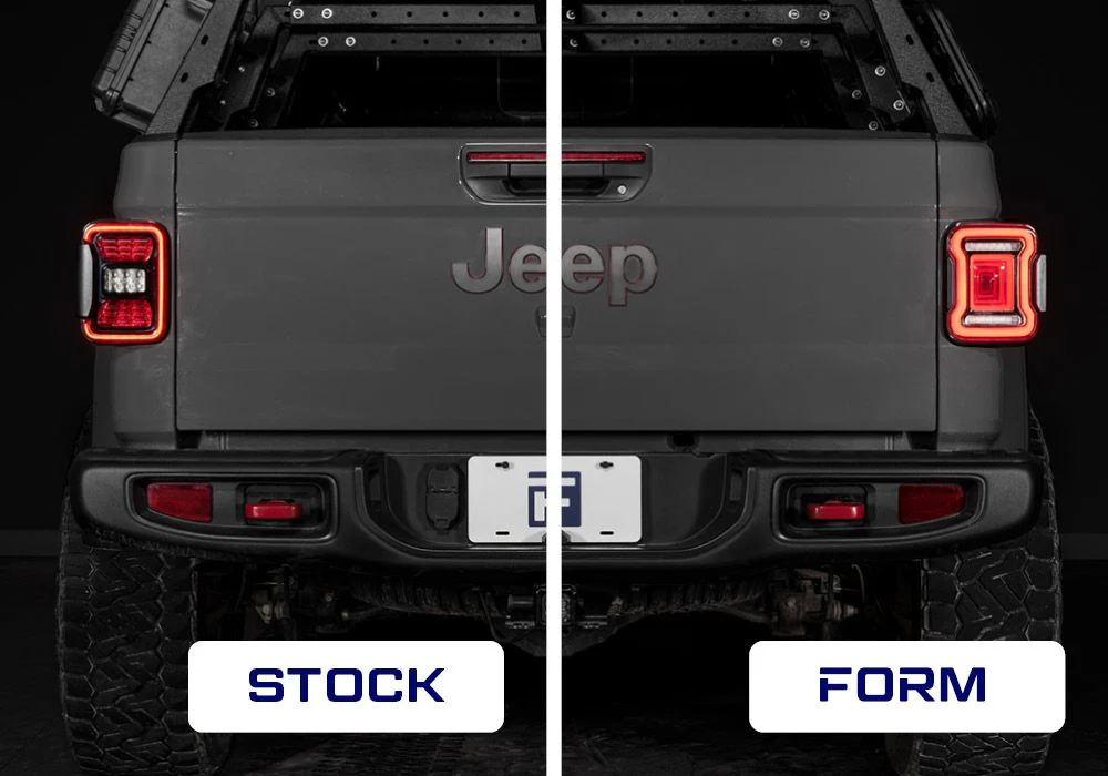 2020-2026 Jeep Gladiator LED Tail Lights  Red (pair) - Image 3