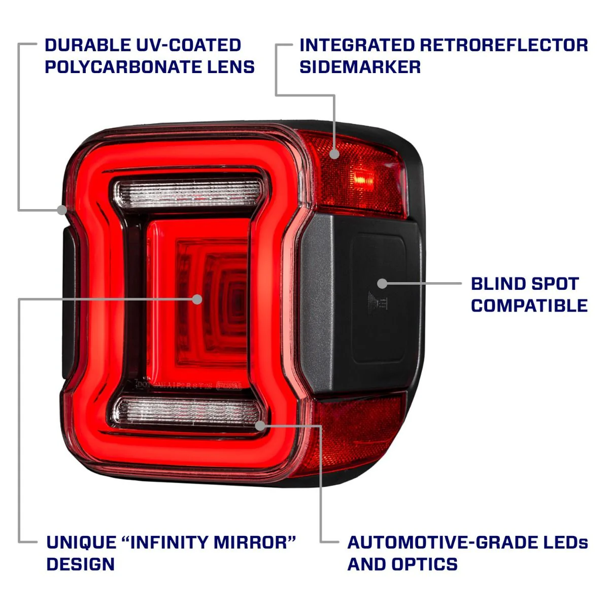 2020-2026 Jeep Gladiator LED Tail Lights  Red (pair) - Image 7
