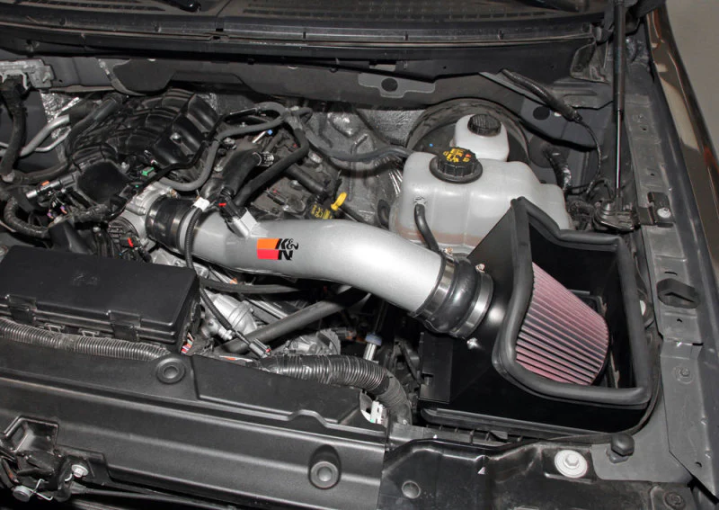 K&N 11-13 Ford Edge 3.5/3.7L-V6 Silver High Flow Performance Kit - Image 3