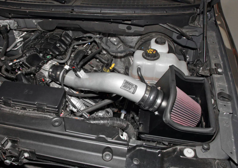 K&N 11-13 Ford Edge 3.5/3.7L-V6 Silver High Flow Performance Kit - Image 4