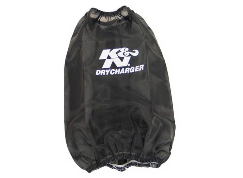 K&N Drycharger Round Tapered Air Filter Wrap 6.5in Base ID/4.5in Top ID/7in H - Black - Image 2
