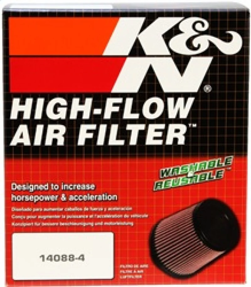 K&N Round Tapered Universal Air Filter 4in Flange ID x 5.375 Base OD x 4in Top OD x 6.5in H - Image 7