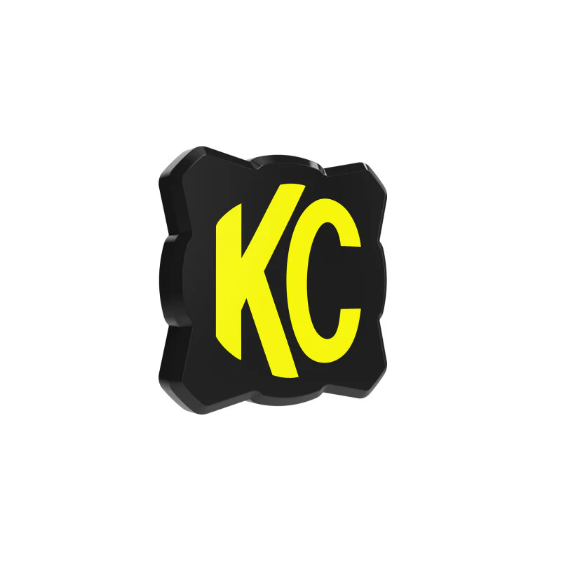 KC HiLiTES FLEX ERA 1 Single Light Cover ONLY (Black/Yellow KC Logo) - Image 5