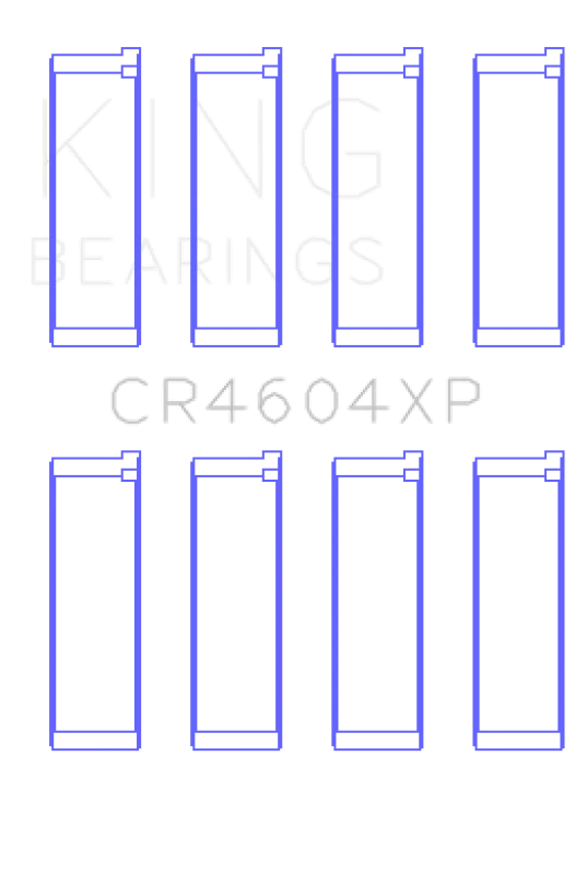King 07-09 Mazdaspeed 3 L3-VDT MZR DISI (t) Duratec High Performance Rod Bearing Set - Size +.025mm