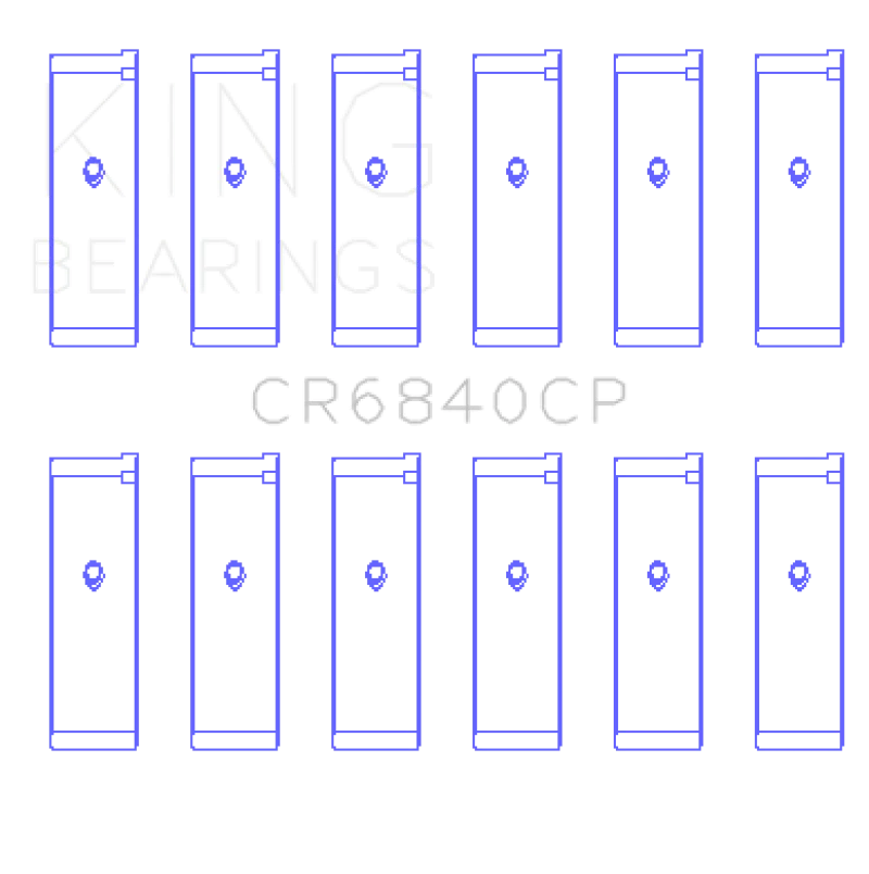 King Engine Bearings 05-12 Nissan VQ40DE 6 Cyl Rod Bearing Set - Size STD - Image 2