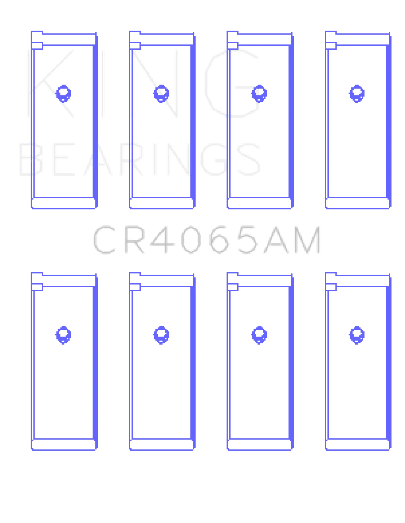 King 91-04 Nissan 146CI/2.4L KA24DE L4/89-97 146CI/2.4L KA24E L4 Rod Bearing Set - Size STD - Image 2