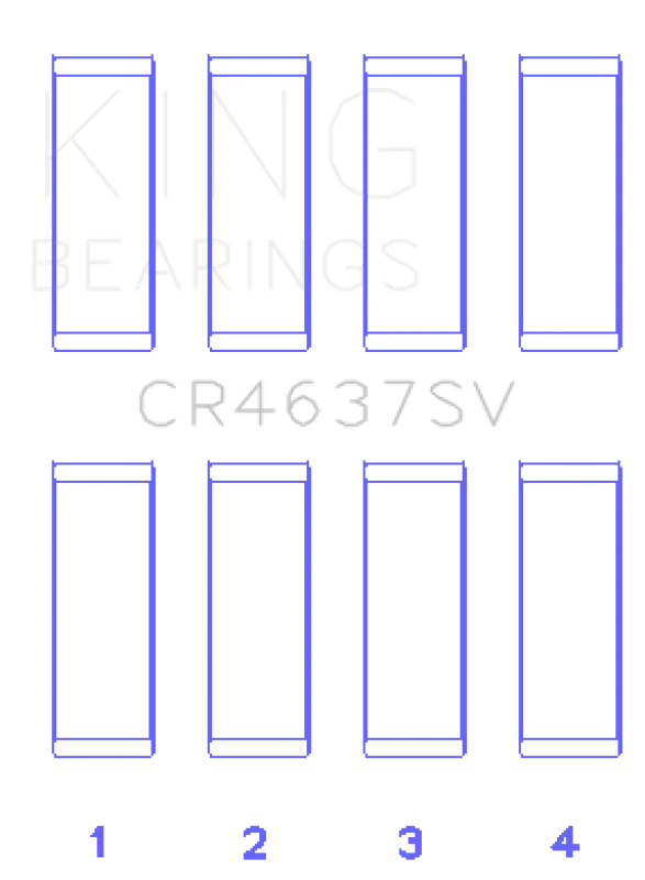 King Engine Bearings Audi BYT/CDNC/CCZD/CPSA Connecting Rod Bearing Set - Image 2