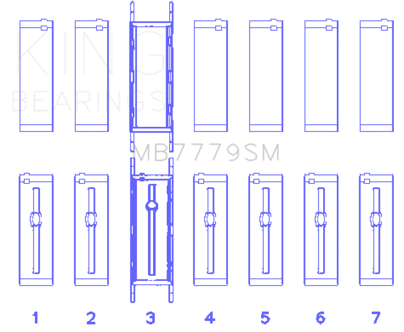 King Engine Bearings BMW B58B30A Main Bearing Set - Image 2
