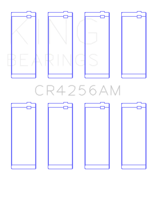 King Engine Bearings Chrysler 148/148 Turbo DOHC 16V/Jeep 148 DOHC 16V Rod Bearing Set - Size STD - Image 2