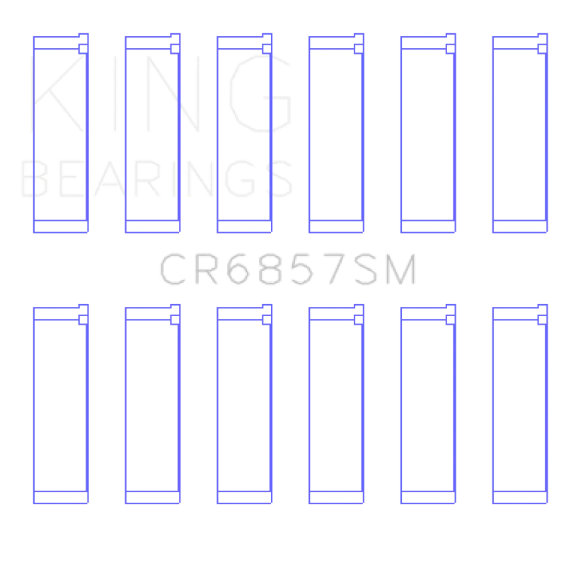 King Engine Bearings Chrysler Pentastar 3.6L ERB V6 Connecting Rod Bearing Set - Size STD - Image 2