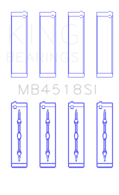 King Engine Bearings 11-20 Chrysler 300 / Dodge Grand Caravan (Size STD) Main Bearing Set - Image 2